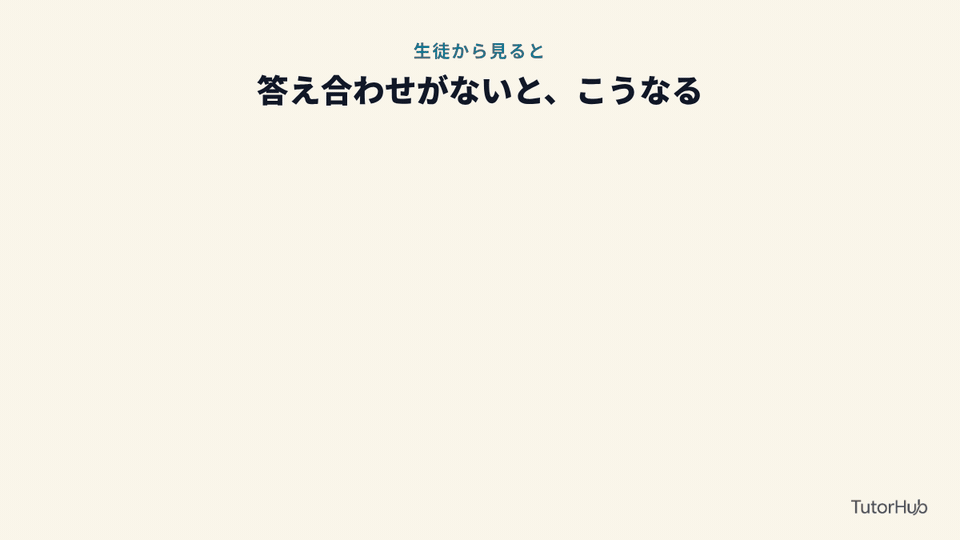 答え合わせがないと、宿題は続かなくなる